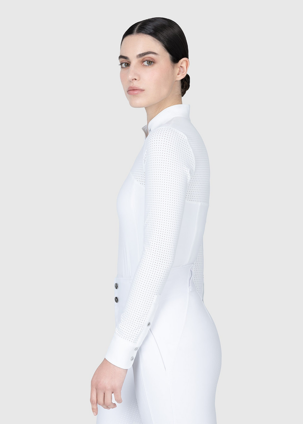 MAXIMILIAN EQUESTRIAN Grace Langarm Turniershirt weiß
