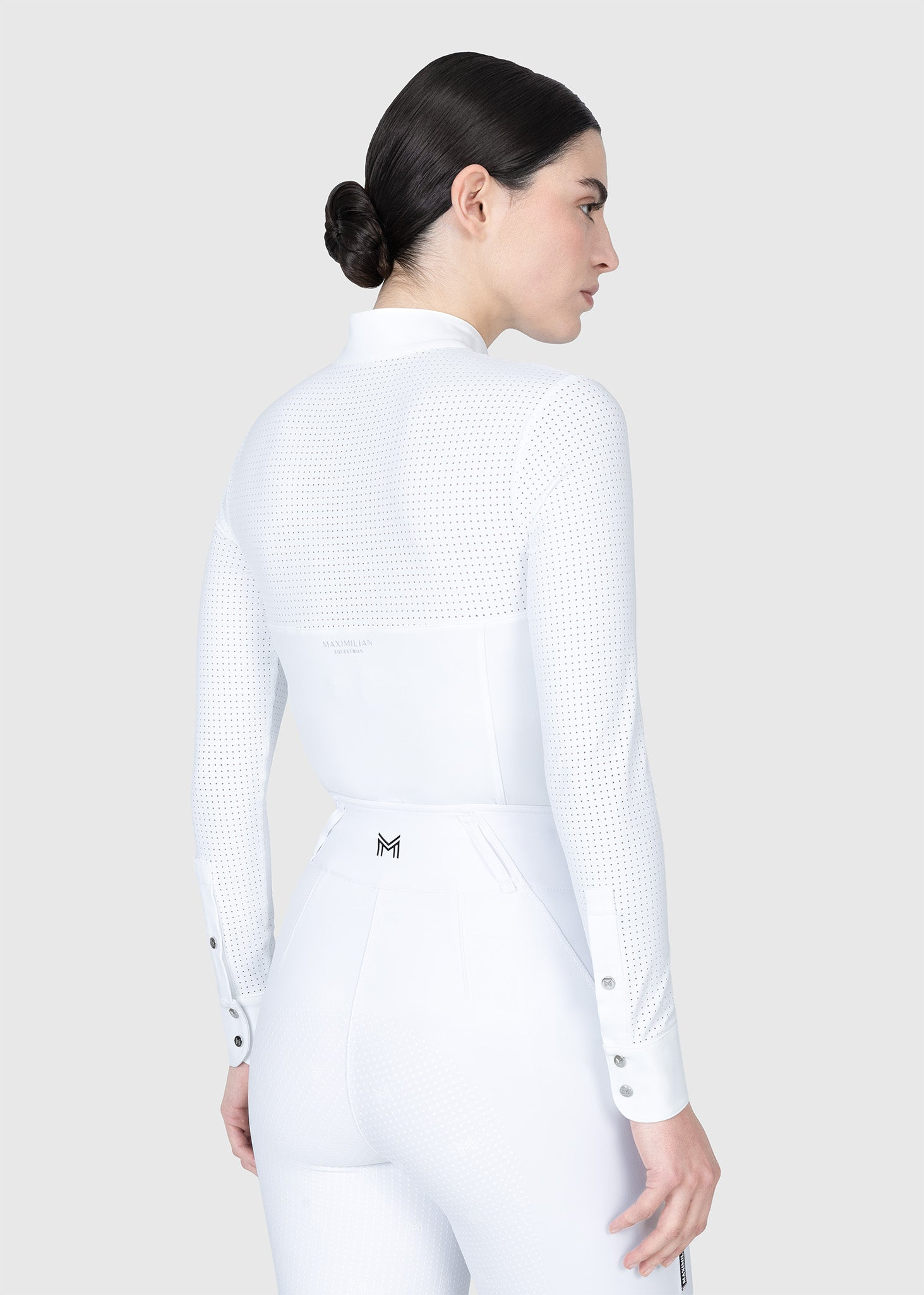MAXIMILIAN EQUESTRIAN Grace Langarm Turniershirt weiß
