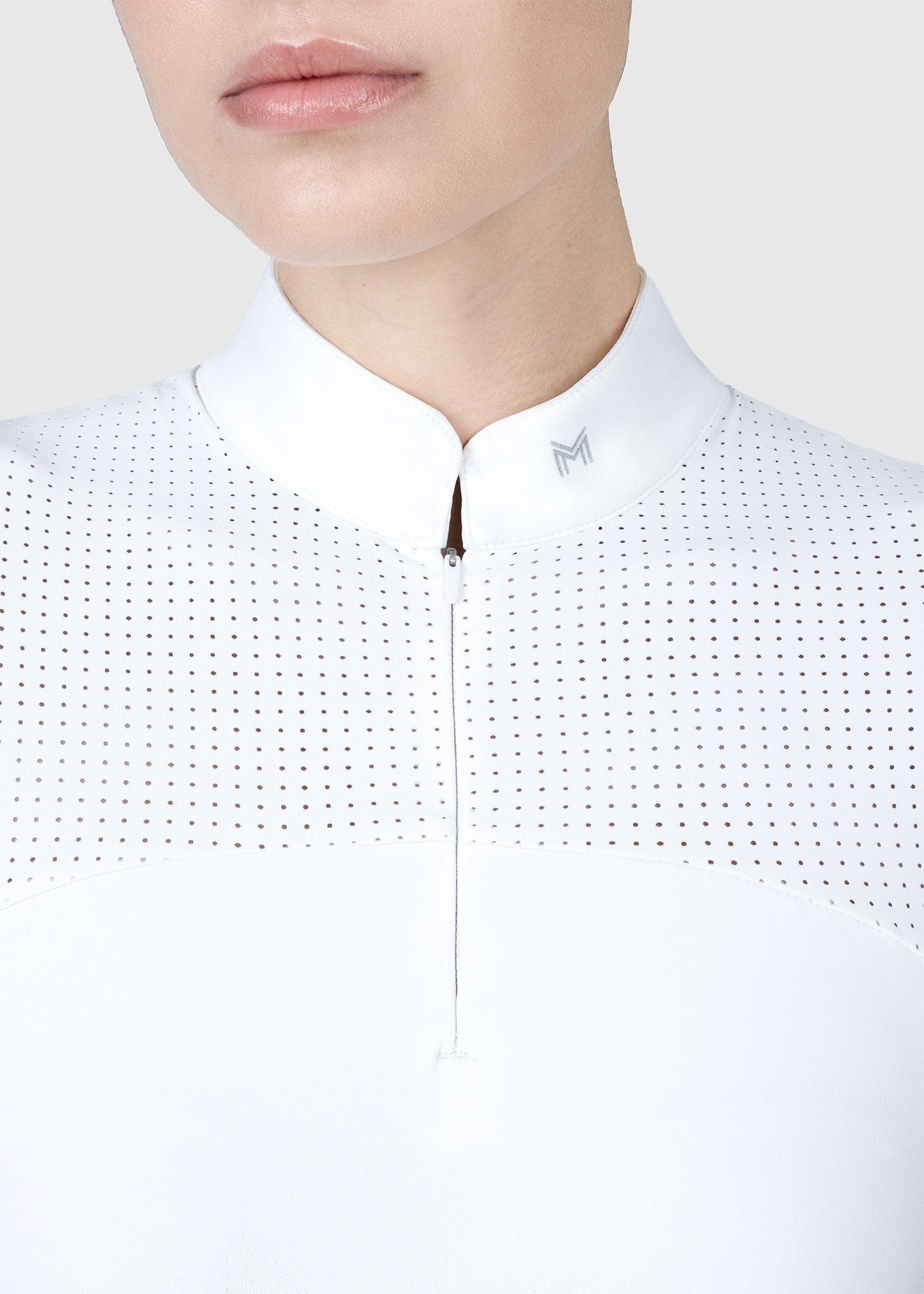 MAXIMILIAN EQUESTRIAN Grace Langarm Turniershirt weiß