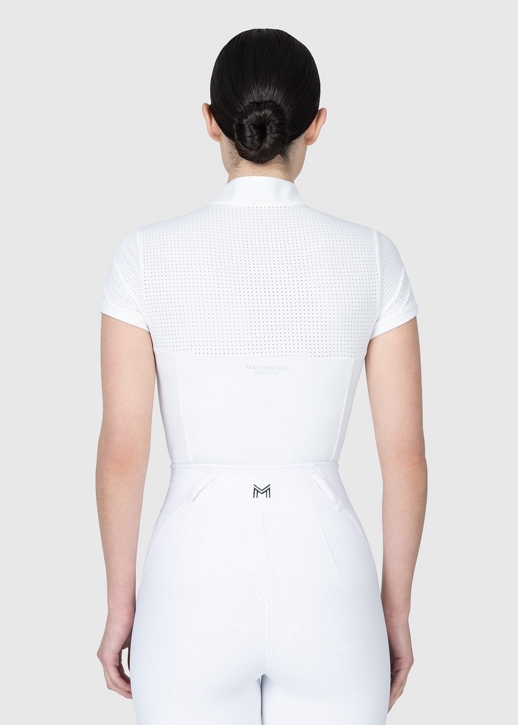 MAXIMILIAN EQUESTRIAN Grace Kurzarm Turniershirt weiß