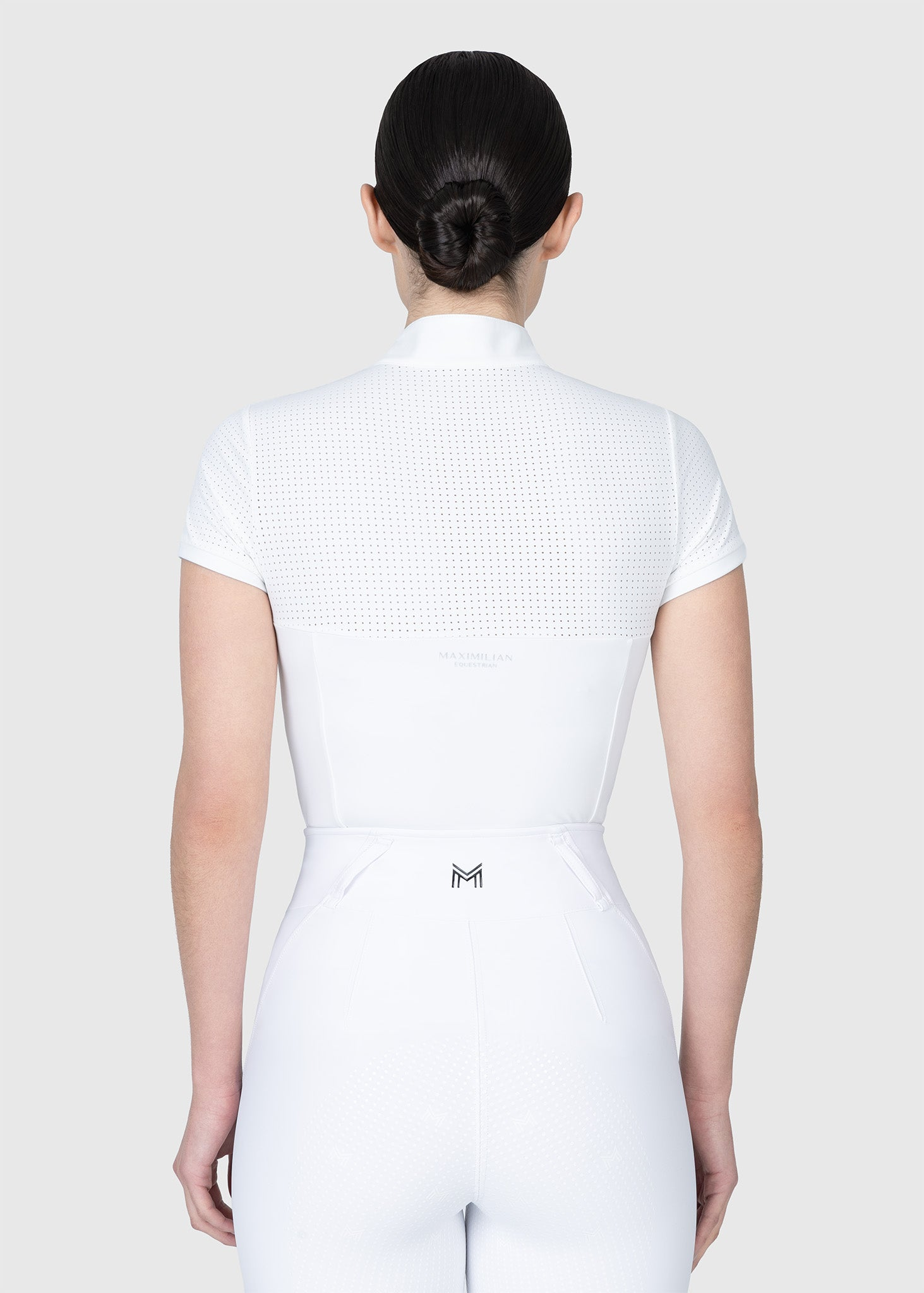 MAXIMILIAN EQUESTRIAN Grace Kurzarm Turniershirt weiß