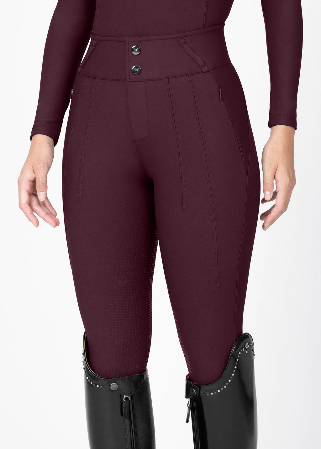 MAXIMILIAN EQUESTRIAN Vision Reithose burgundy