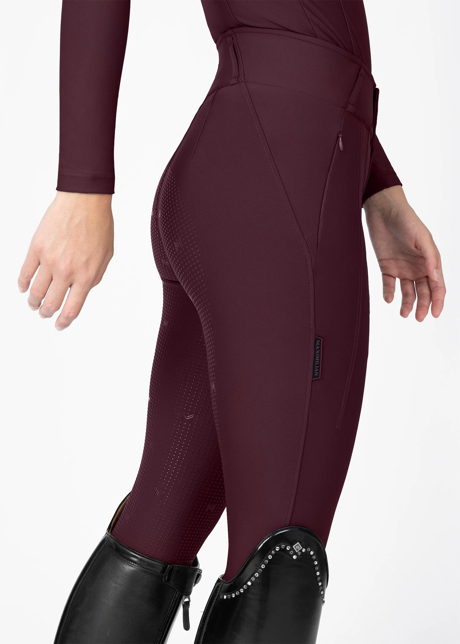 MAXIMILIAN EQUESTRIAN Vision Reithose burgundy
