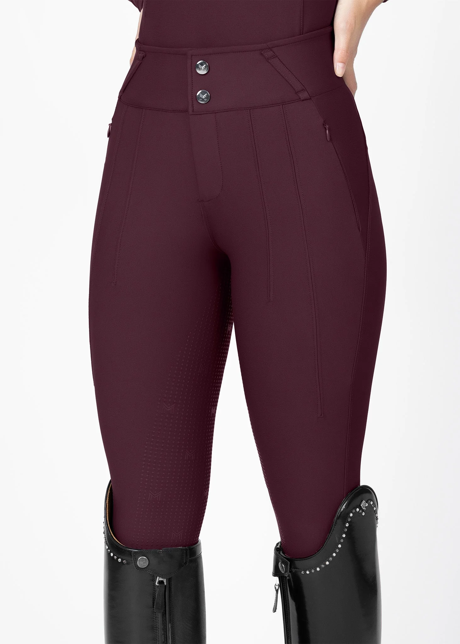 MAXIMILIAN EQUESTRIAN Vision Reithose burgundy