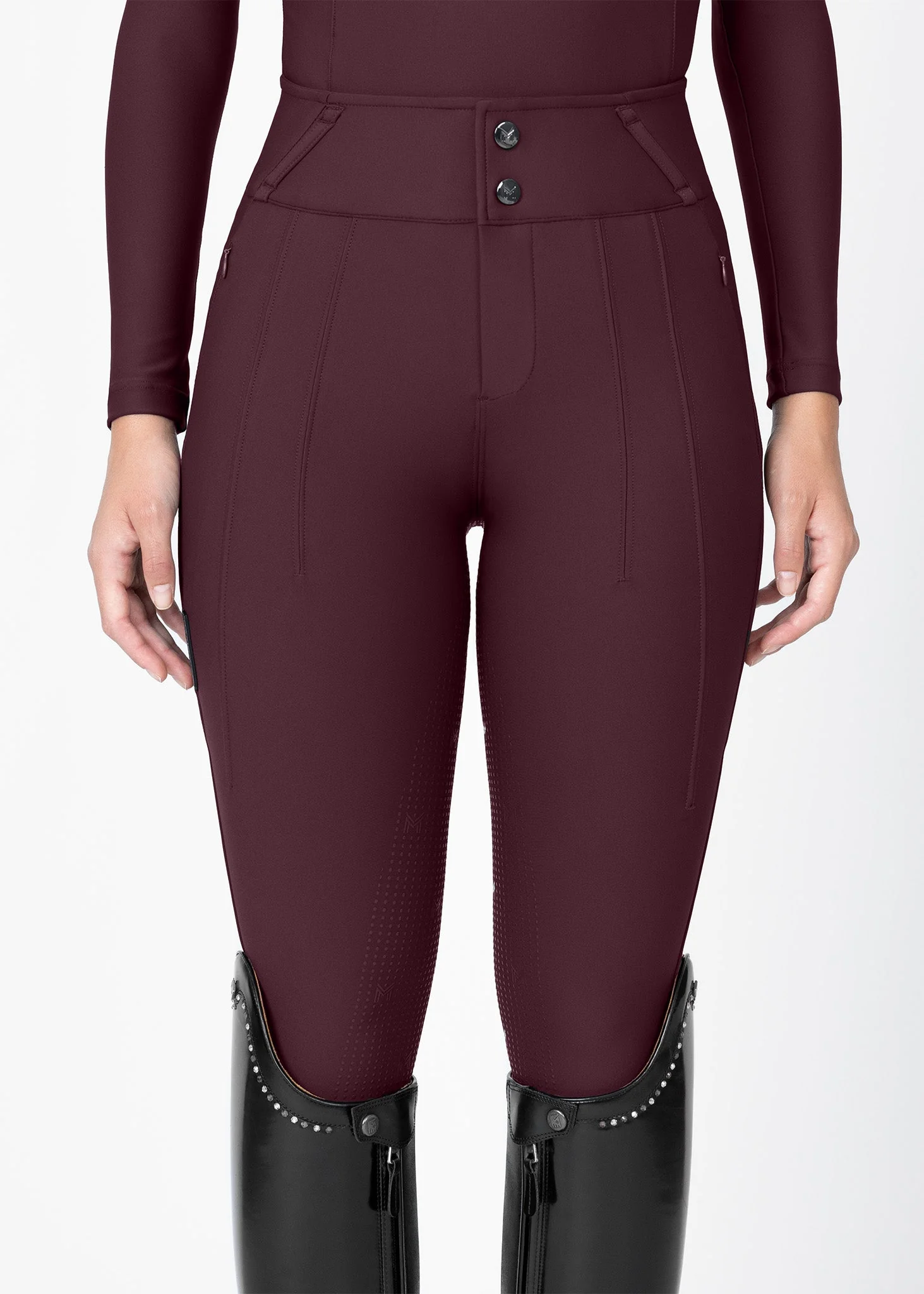 MAXIMILIAN EQUESTRIAN Vision Reithose burgundy