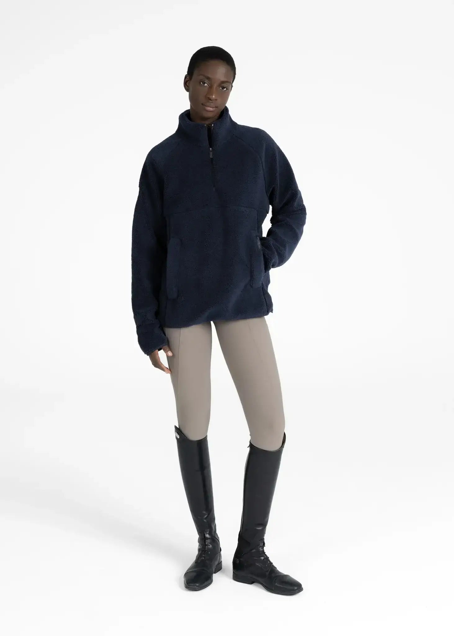 MAXIMILIAN EQUESTRIAN Clan Teddy Halfzip navy