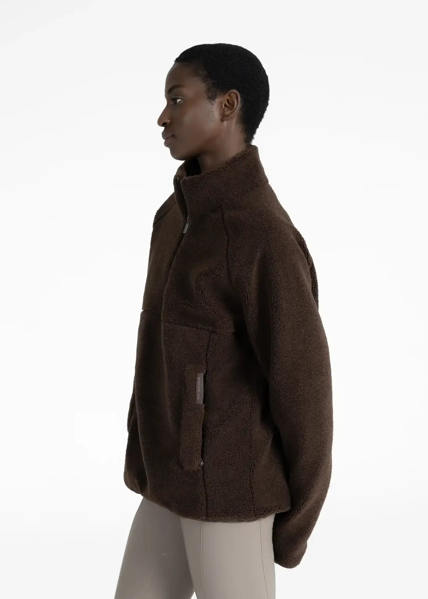 MAXIMILIAN EQUESTRIAN Clan Teddy Halfzip chocolate