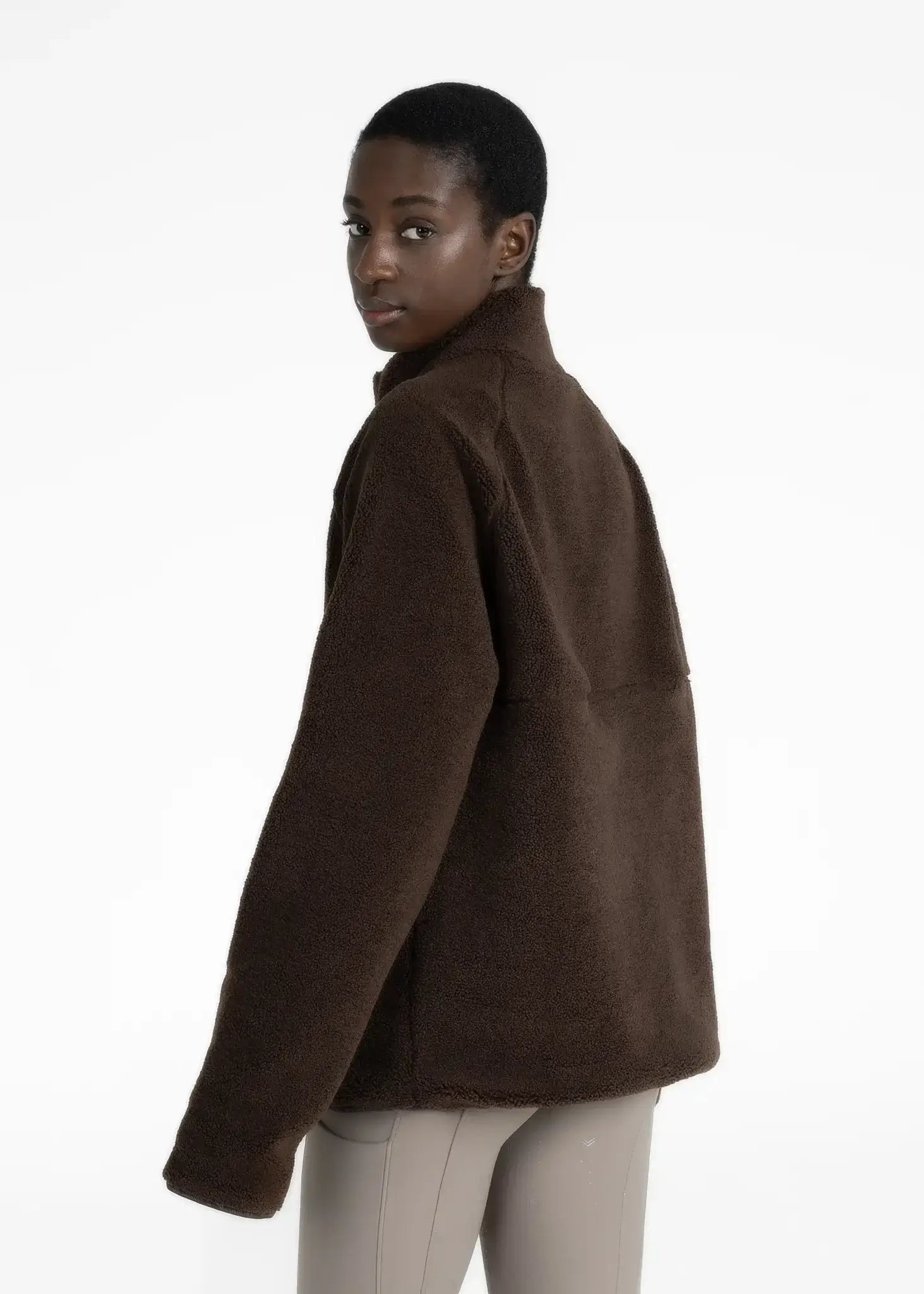 MAXIMILIAN EQUESTRIAN Clan Teddy Halfzip chocolate