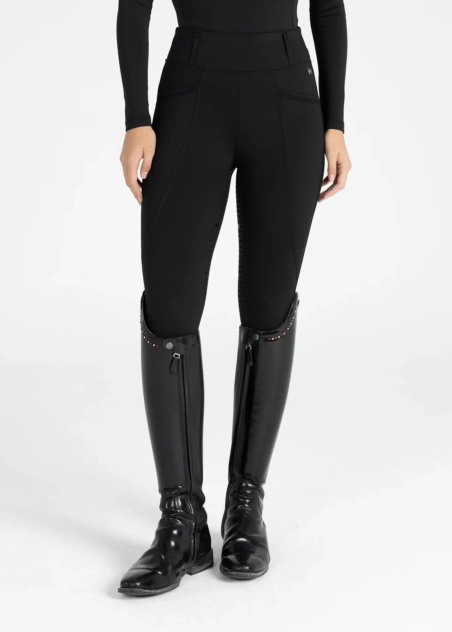MAXIMILIAN EQUESTRIAN Winter Pro Riding Leggings schwarz