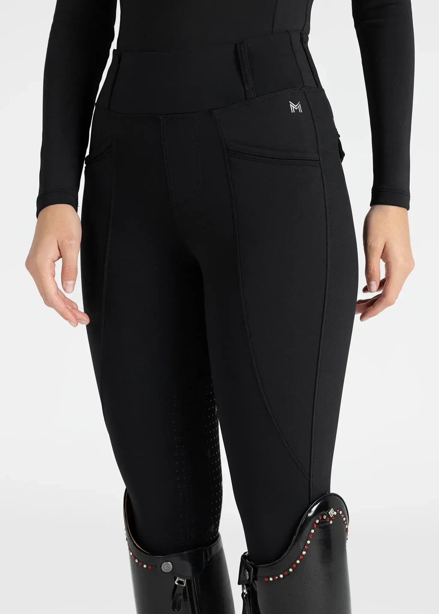 MAXIMILIAN EQUESTRIAN Pro Riding Leggings schwarz