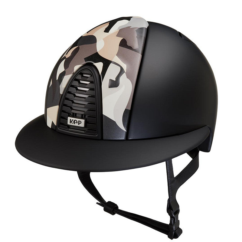 KEP Reithelm Cromo 2.0 textile grey Vikings Polo schwarz