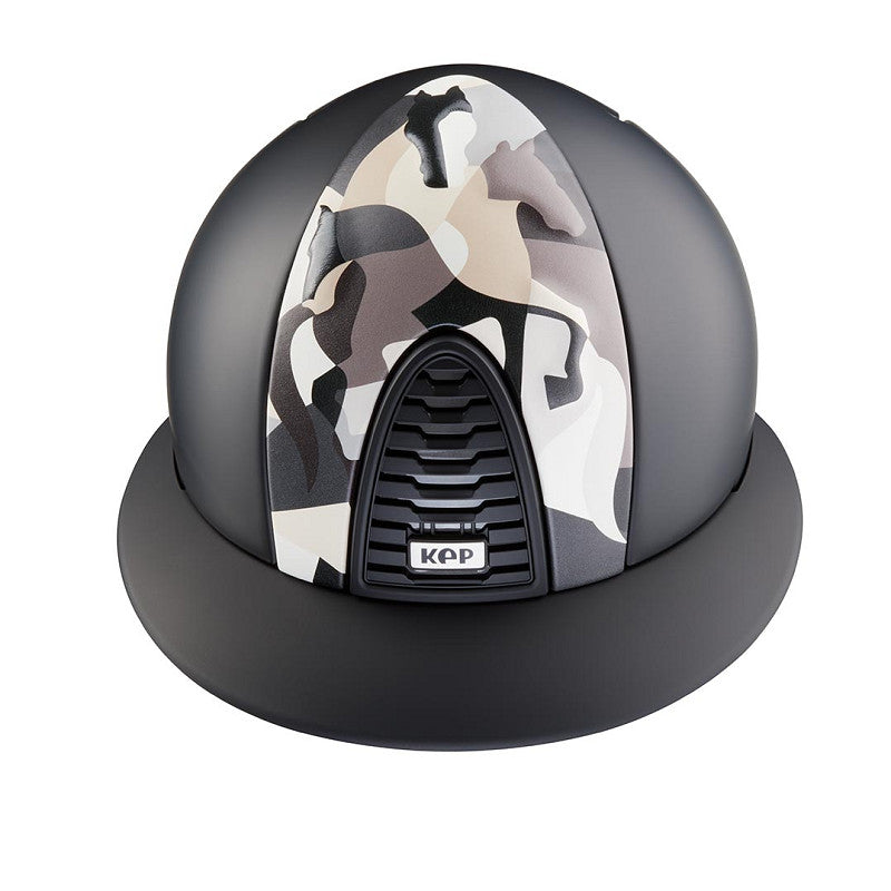 KEP Reithelm Cromo 2.0 textile grey Vikings Polo schwarz