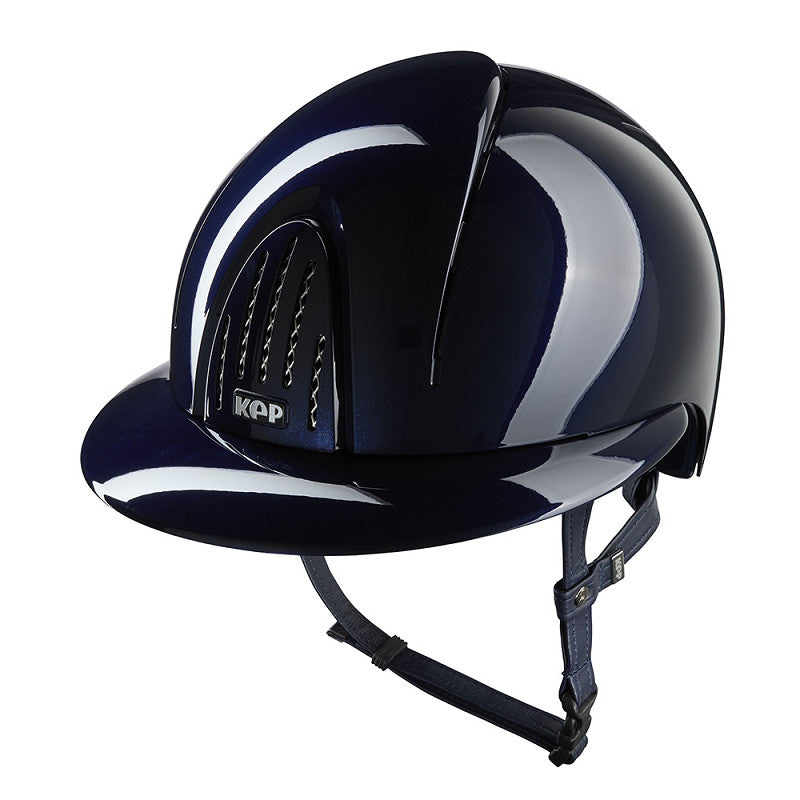 KEP Reithelm Nova Metal Polish mit Polo Visor blau