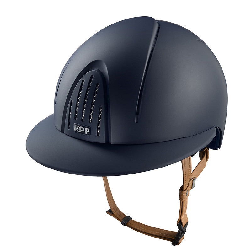 KEP Reithelm Nova Matt mit Polo Visor blau