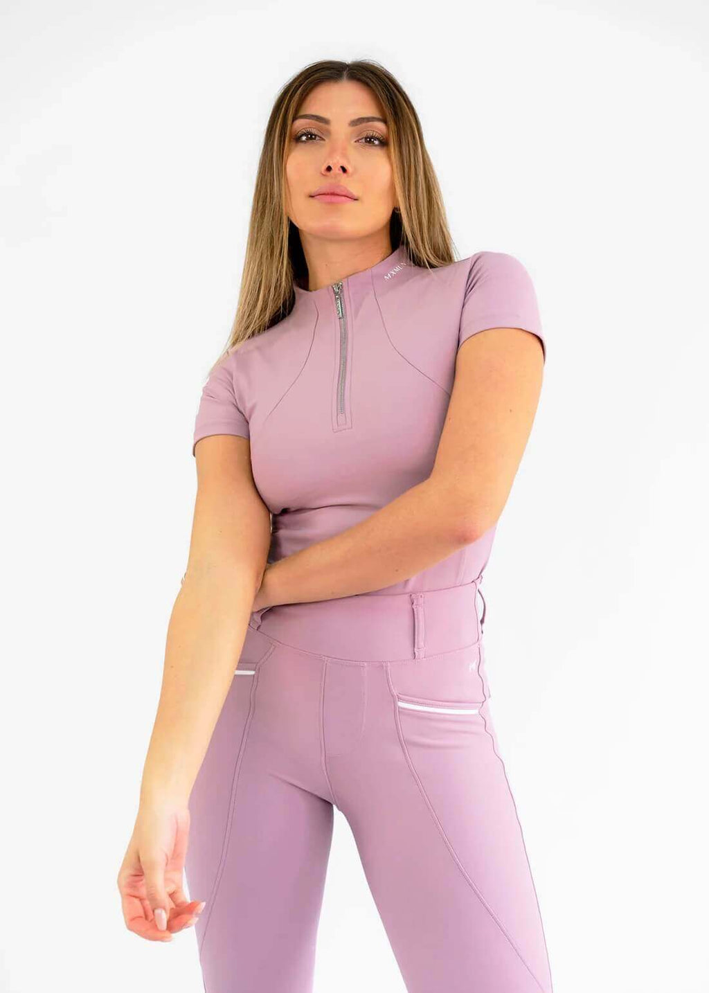 MAXIMILIAN EQUESTRIAN Kurzarm Shirt Base Layer Mauve