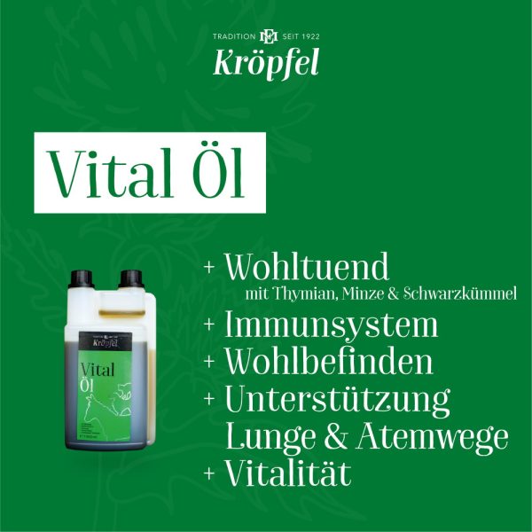 Kröpfel Vitalöl für Tiere