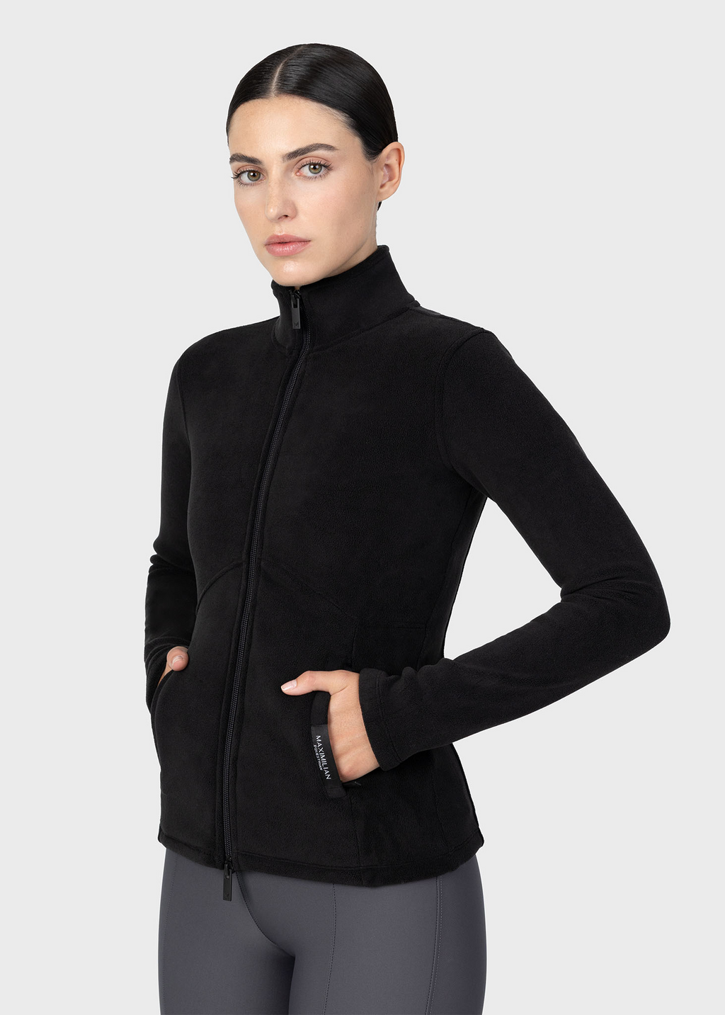 MAXIMILIAN EQUESTRIAN Veleda Fleece Jacke schwarz