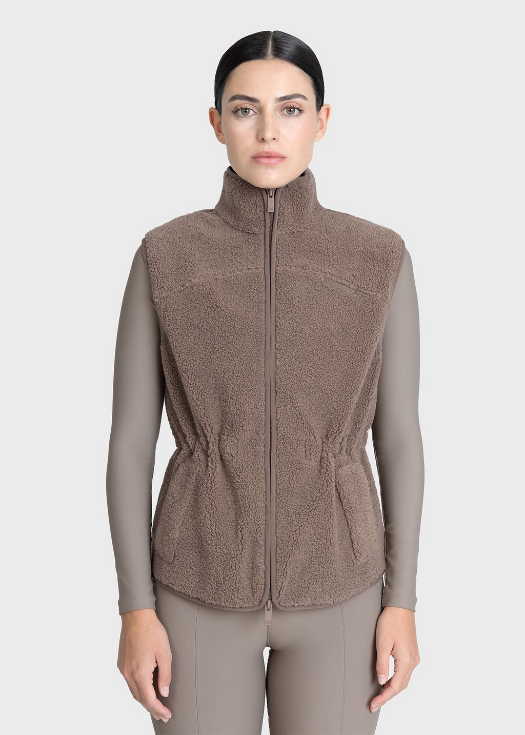 MAXIMILIAN EQUESTRIAN Sherpa Teddy Weste taupe