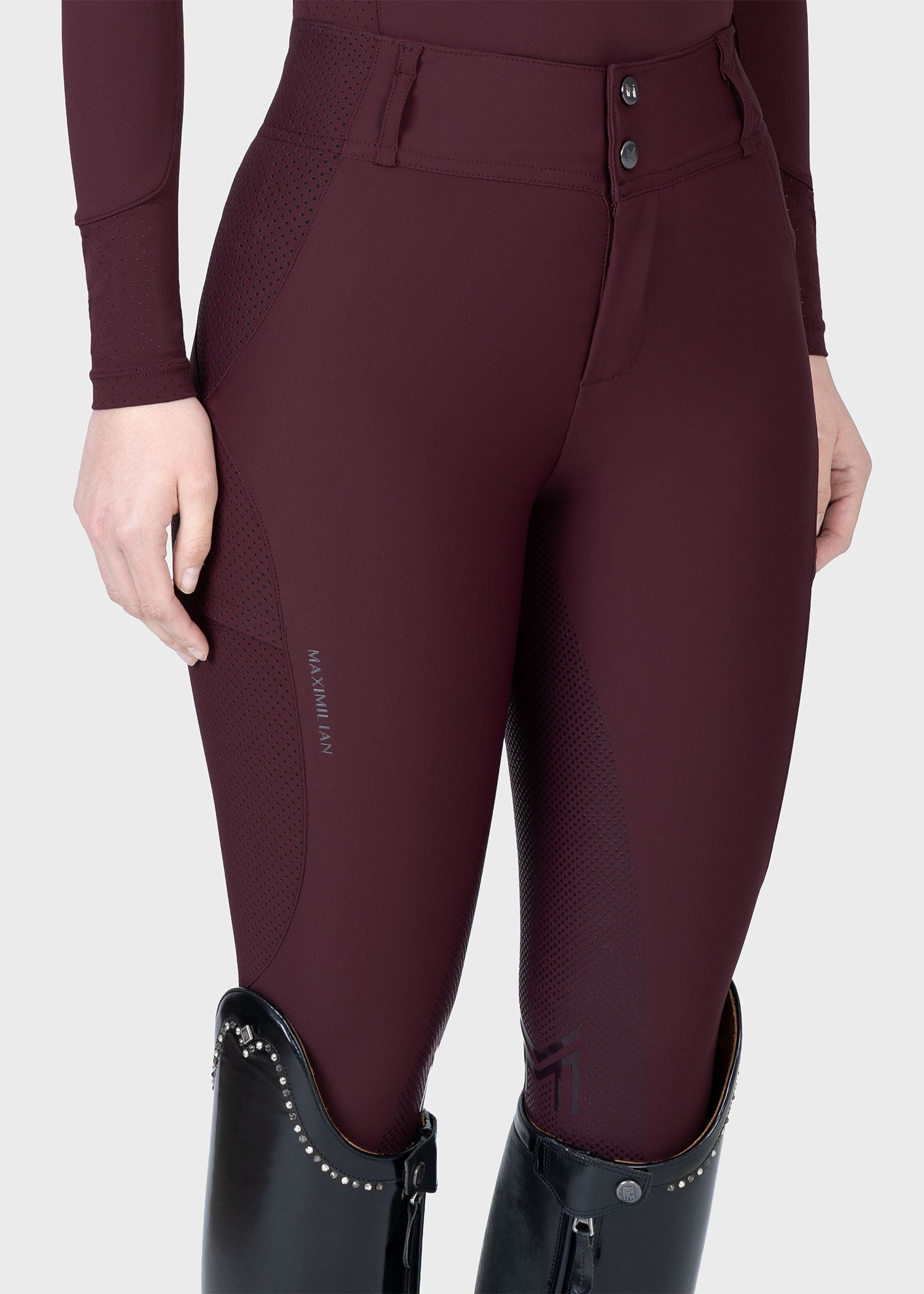 MAXIMILIAN EQUESTRIAN Aero Reithose burgundy