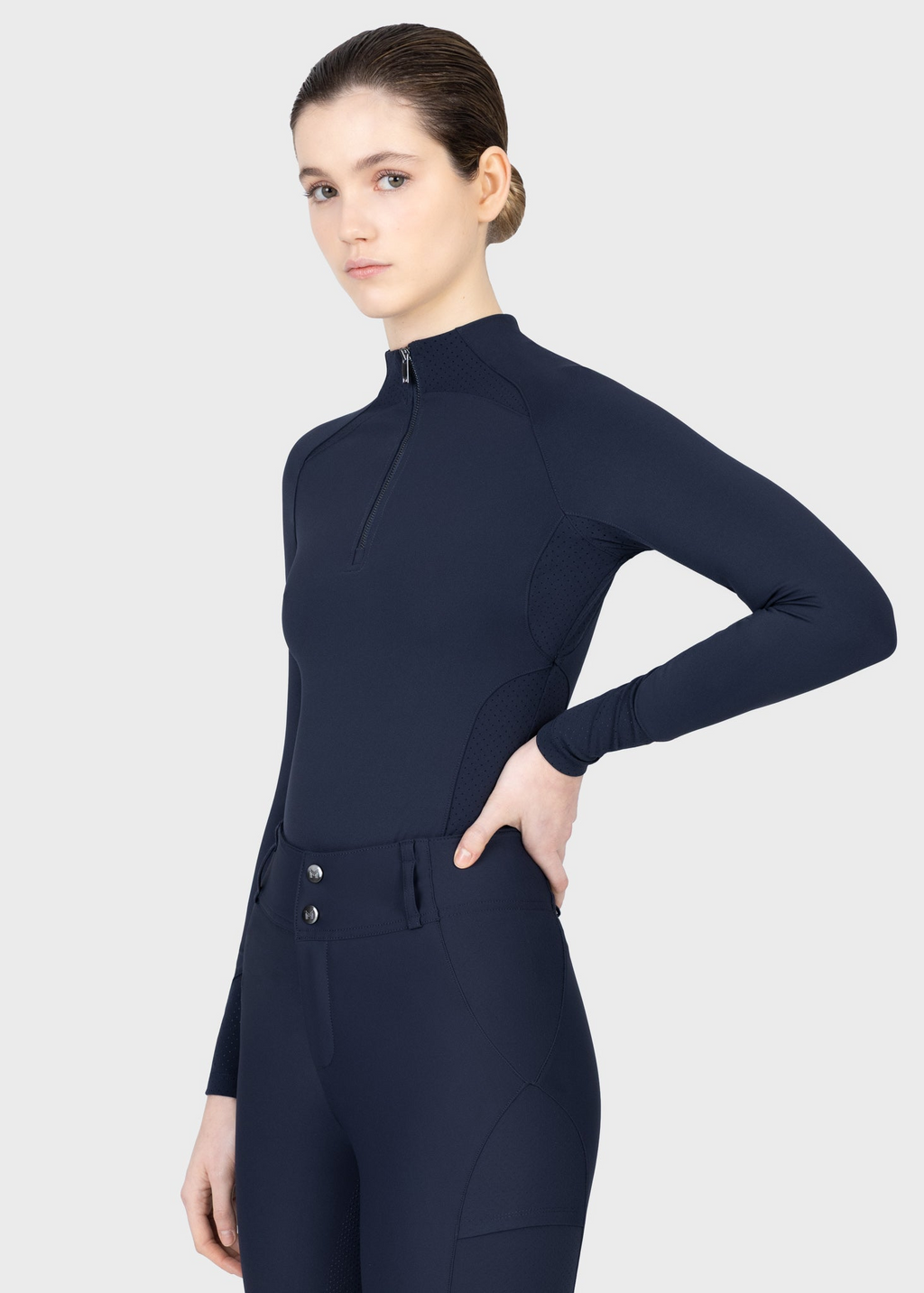 MAXIMILIAN EQUESTRIAN Aero Langarm Base Layer atlantic