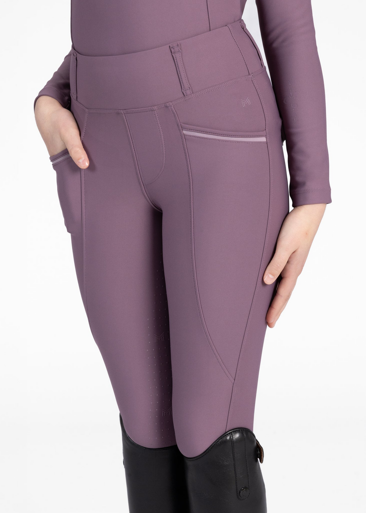 MAXIMILIAN EQUESTRIAN YR Pro Riding Leggings plum