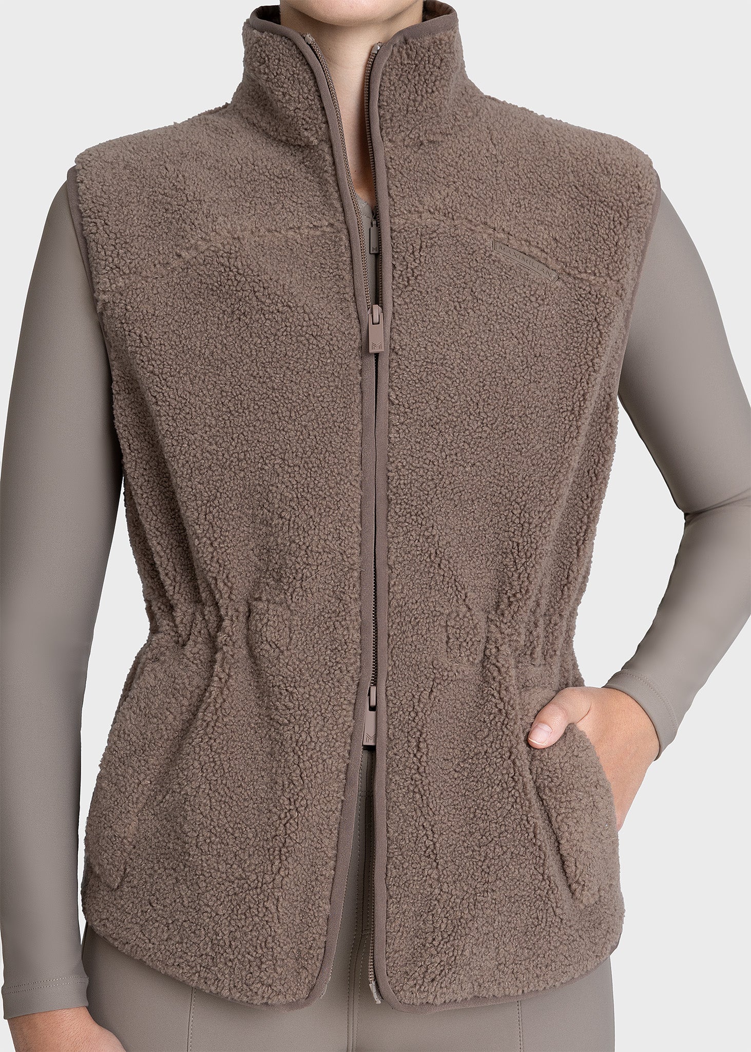 MAXIMILIAN EQUESTRIAN Sherpa Teddy Weste taupe