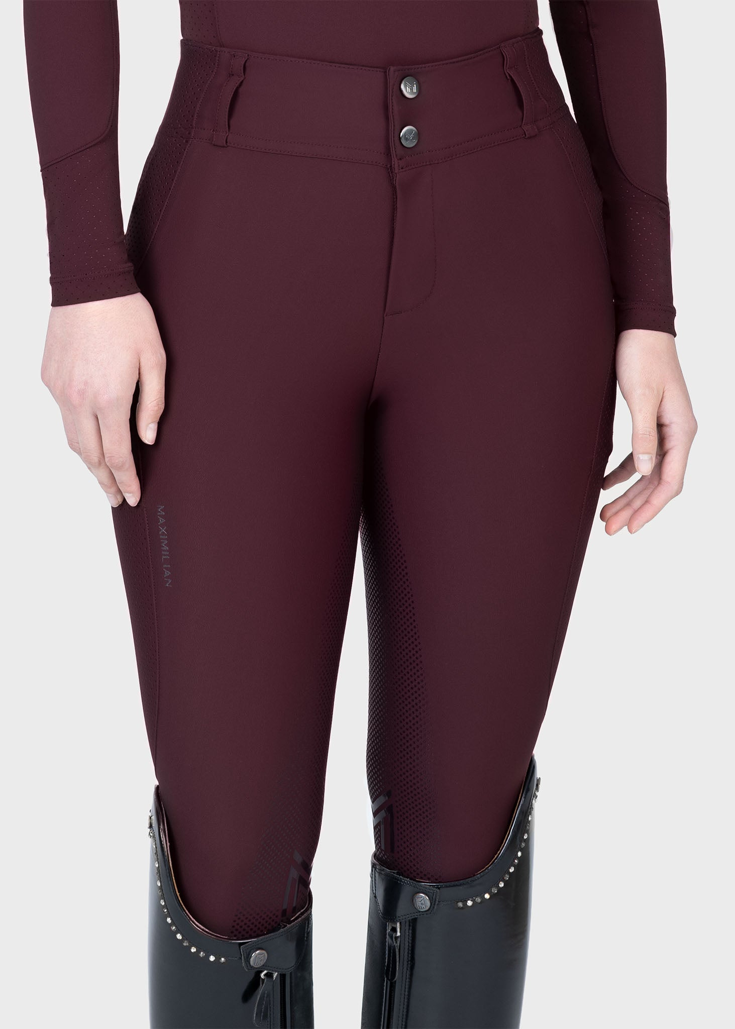 MAXIMILIAN EQUESTRIAN Aero Reithose burgundy
