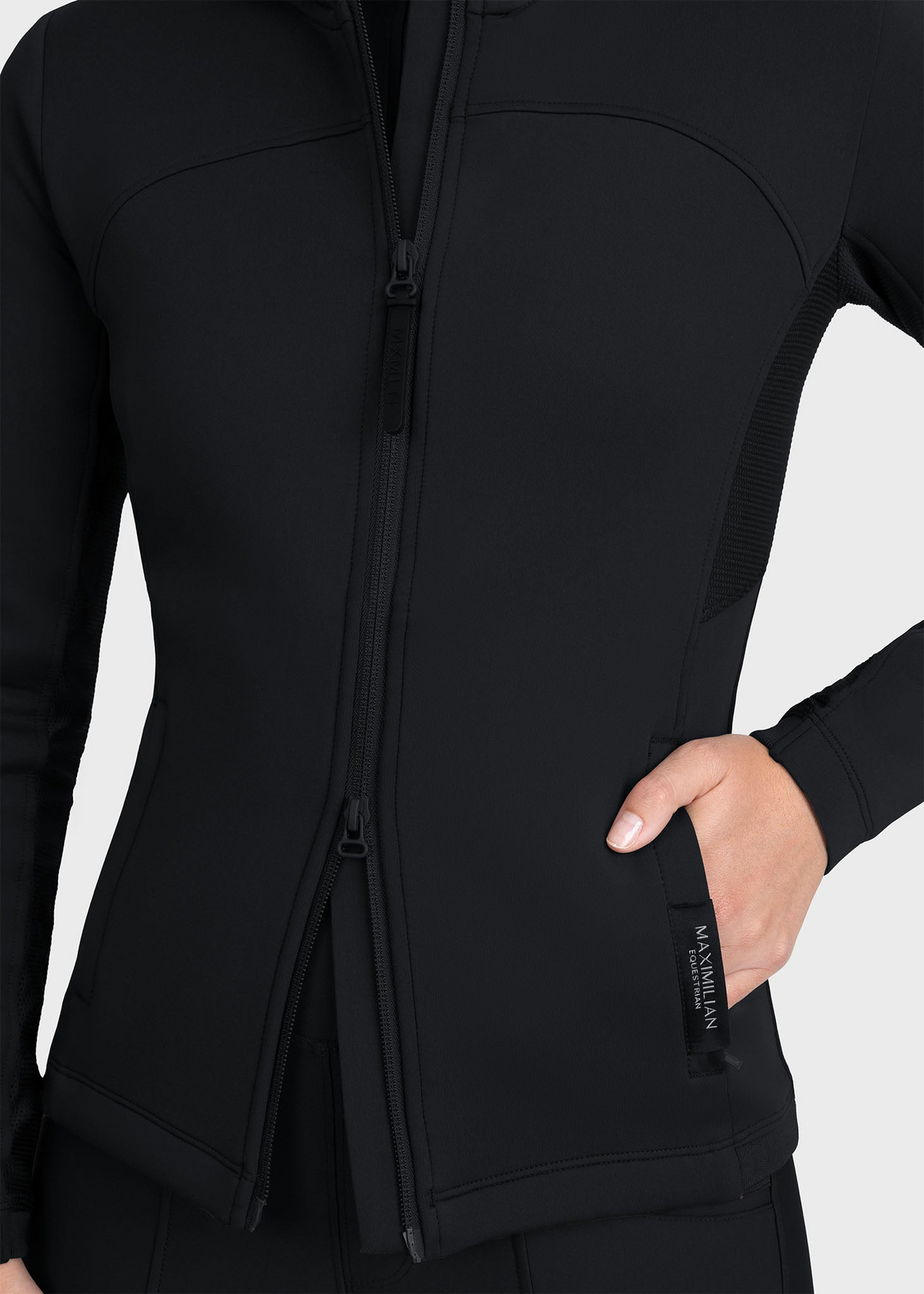 MAXIMILIAN EQUESTRIAN Wolt Zip Hoodie black