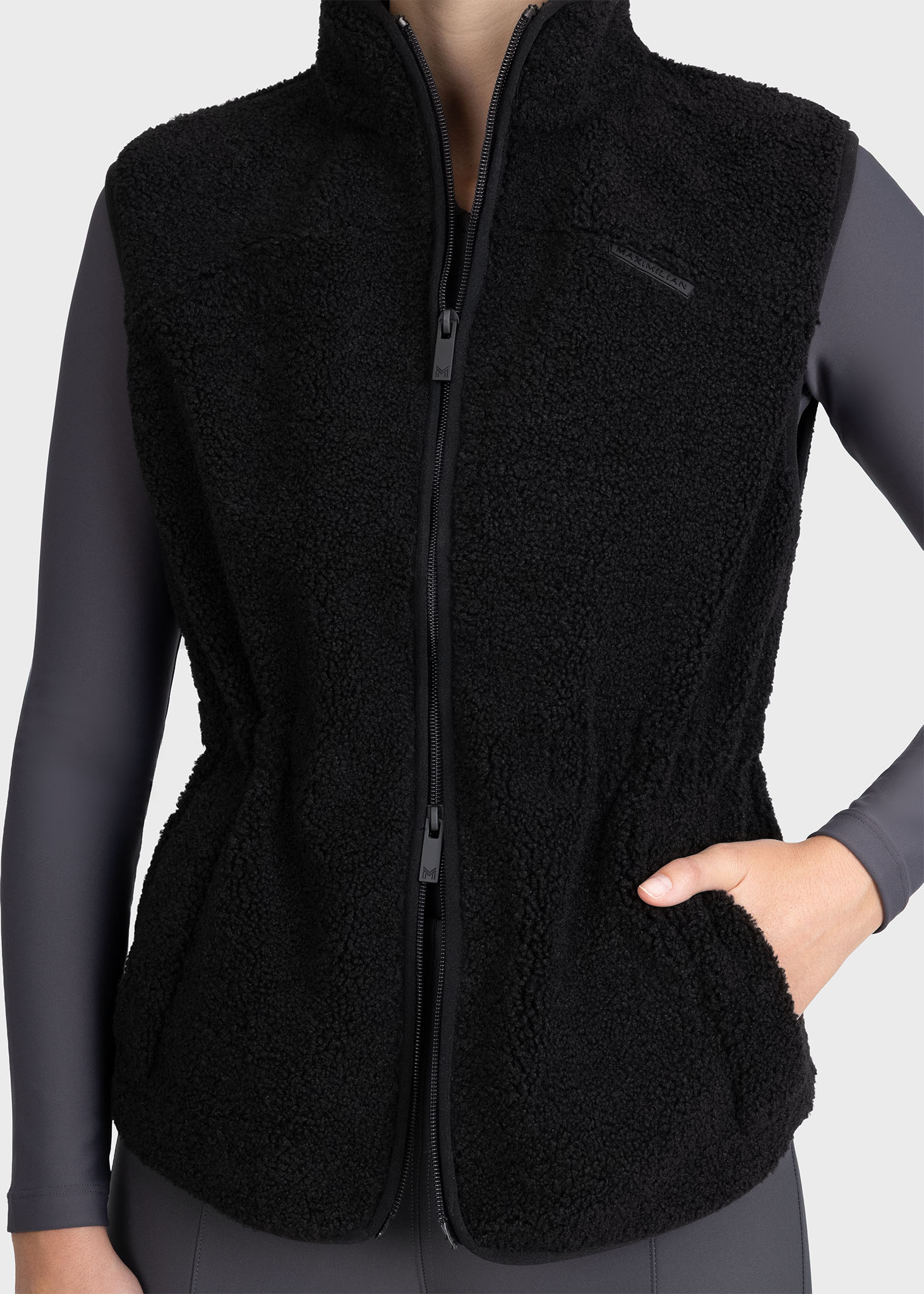 MAXIMILIAN EQUESTRIAN Sherpa Teddy Weste schwarz