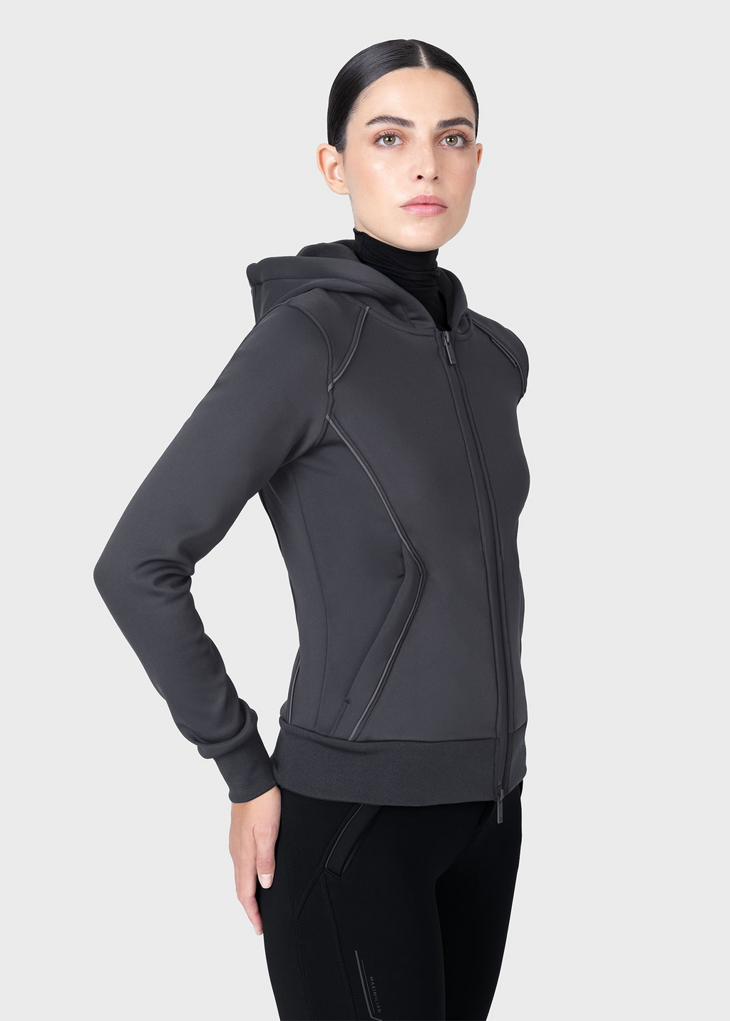 MAXIMILIAN EQUESTRIAN Arctic Zip Hoodie graphite