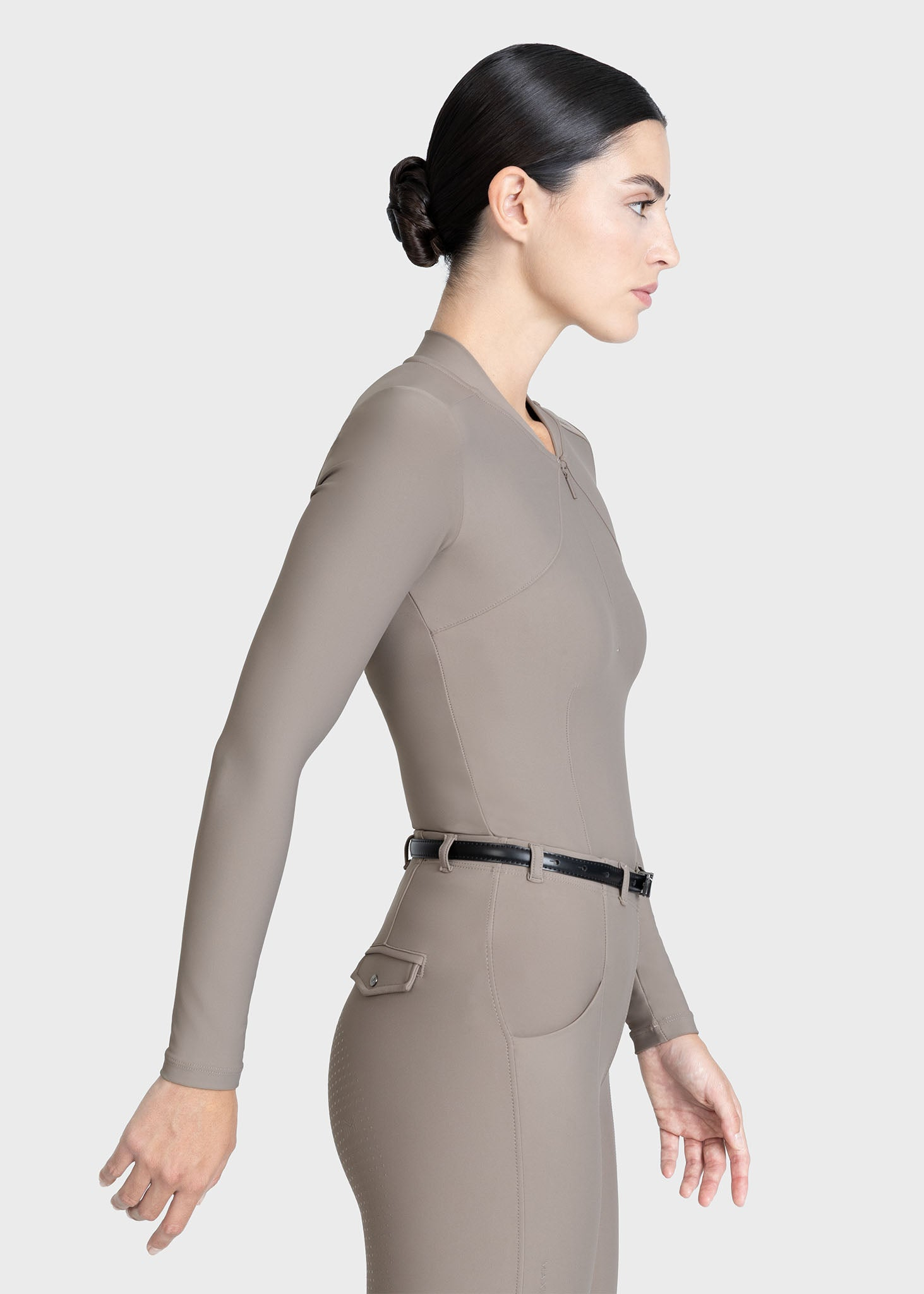 MAXIMILIAN EQUESTRIAN Velya Langarm Shirt taupe