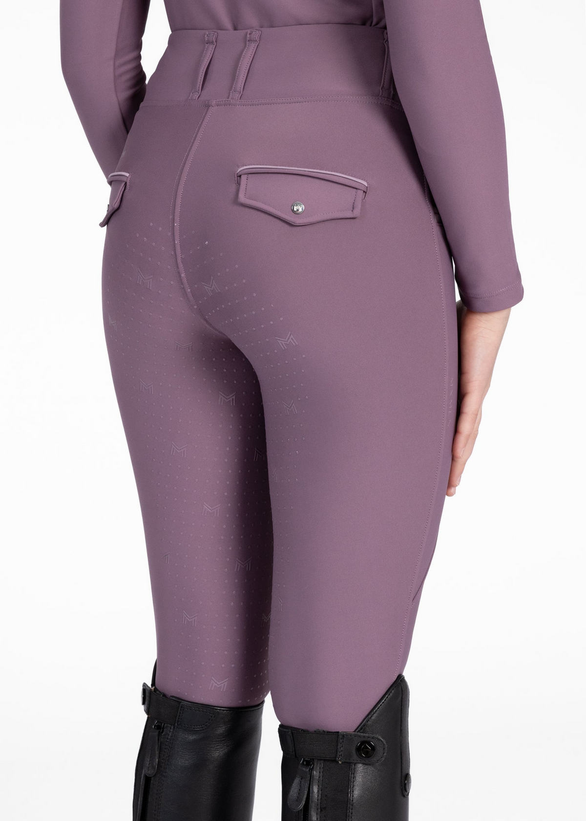 MAXIMILIAN EQUESTRIAN YR Pro Riding Leggings plum