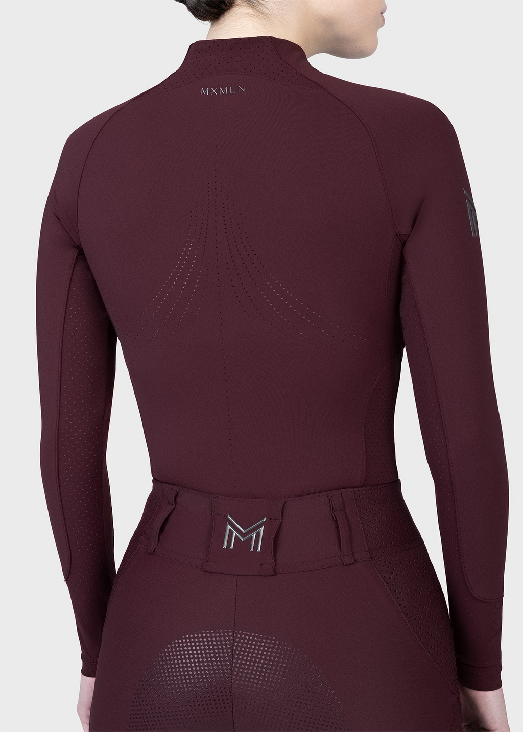 MAXIMILIAN EQUESTRIAN Aero Langarm Base Layer burgundy