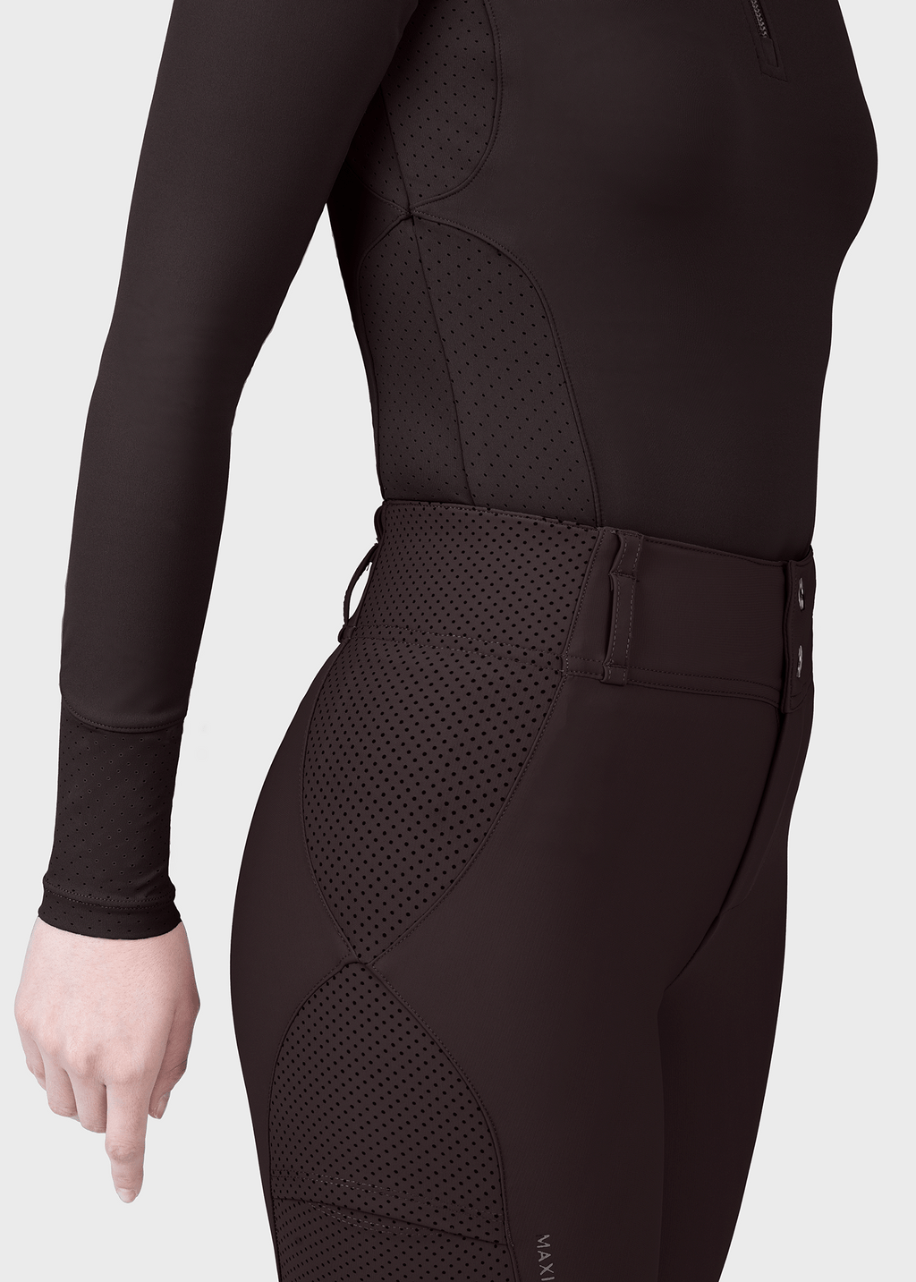 MAXIMILIAN EQUESTRIAN Aero Langarm Base Layer espresso