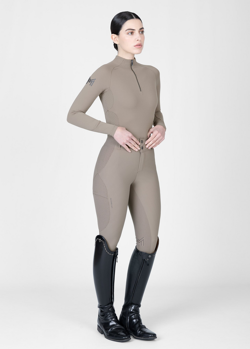 MAXIMILIAN EQUESTRIAN Aero Langarm Base Layer taupe