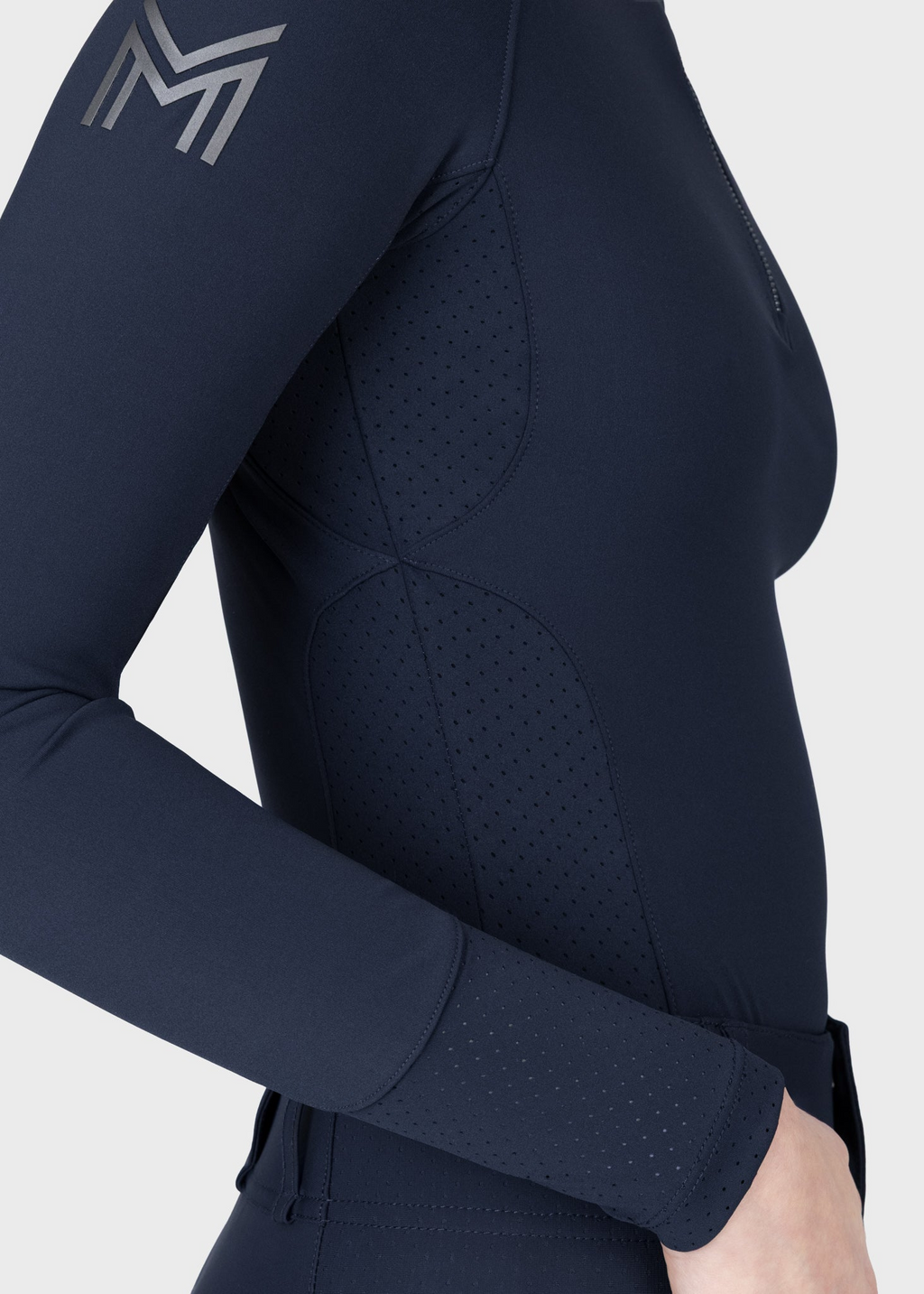 MAXIMILIAN EQUESTRIAN Aero Langarm Base Layer atlantic