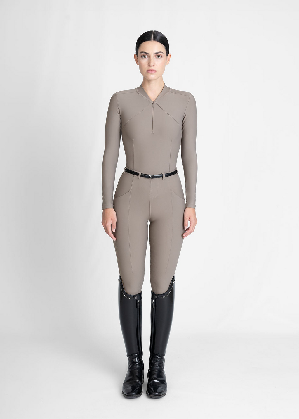 MAXIMILIAN EQUESTRIAN Velya Langarm Shirt taupe