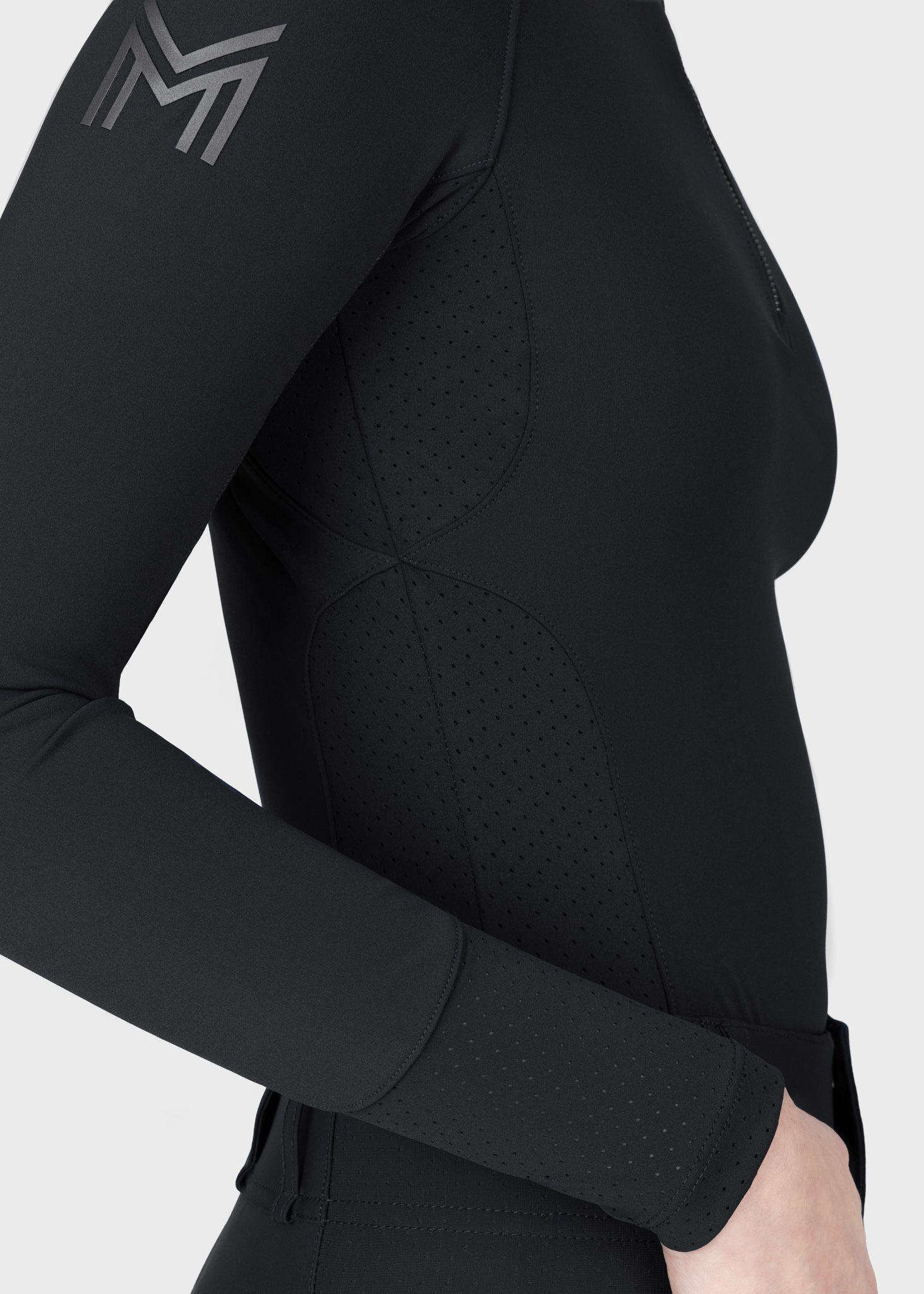 MAXIMILIAN EQUESTRIAN Aero Langarm Base Layer schwarz