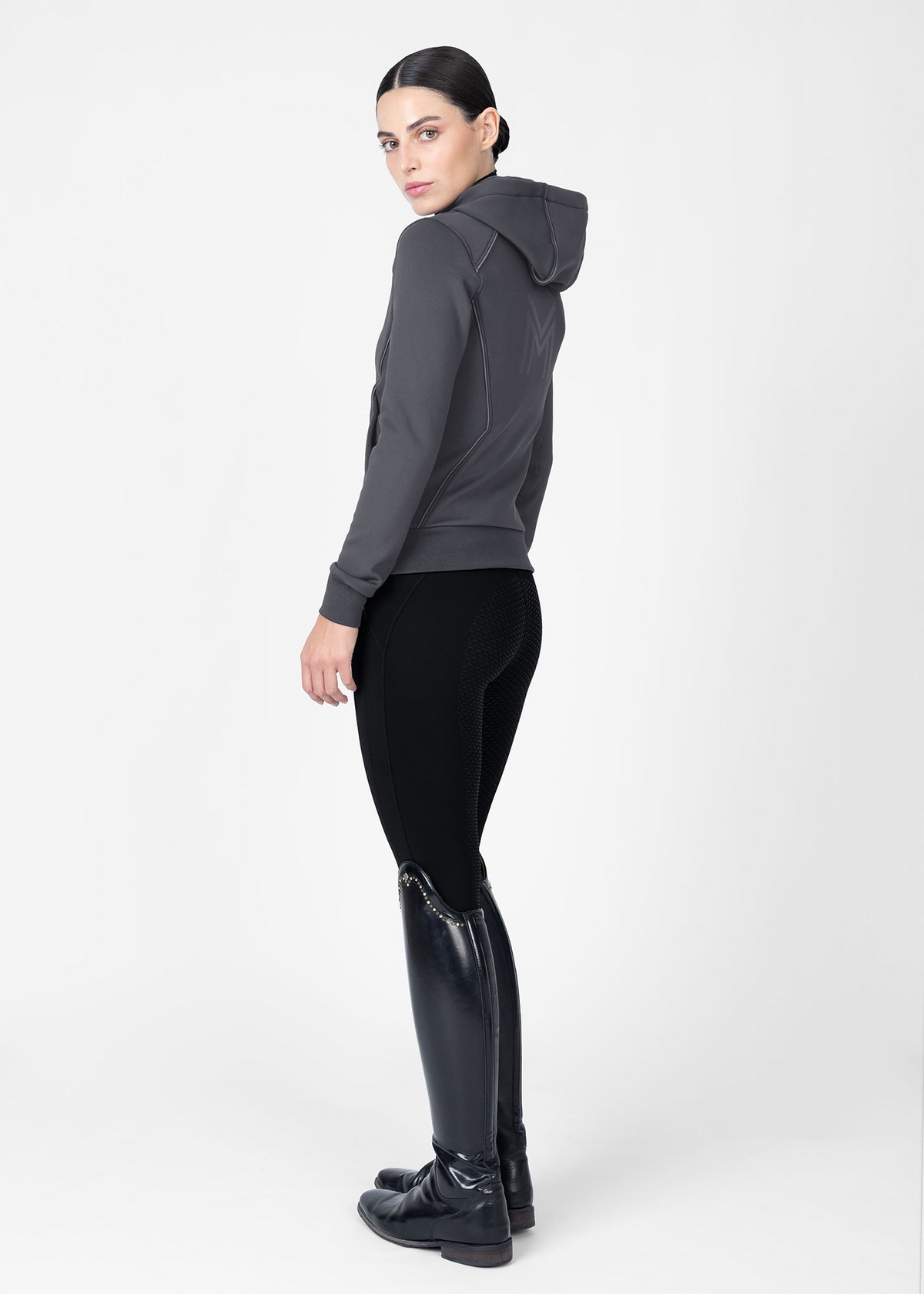 MAXIMILIAN EQUESTRIAN Arctic Zip Hoodie graphite